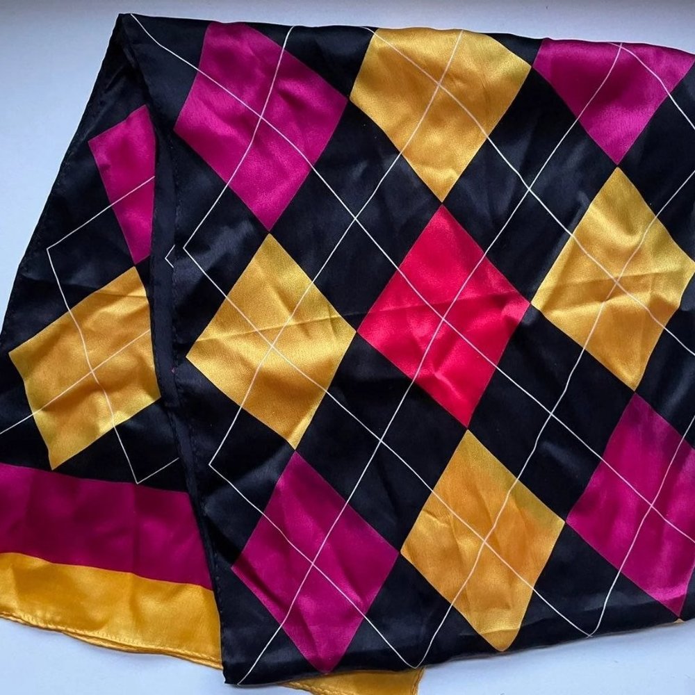 VTG Designer Adrienne Vittadini Silk Scarf